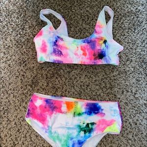 TYE DYE high waisted swim suit !